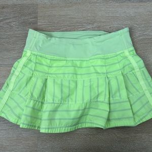 Lululemon lime/reflective pace rival deauville stripe